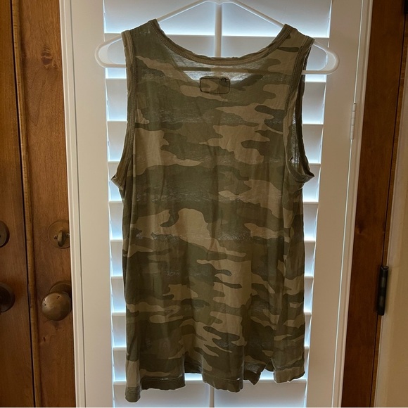 Current/Elliott Green and Brown Muscle Tee - Picture 8 of 9